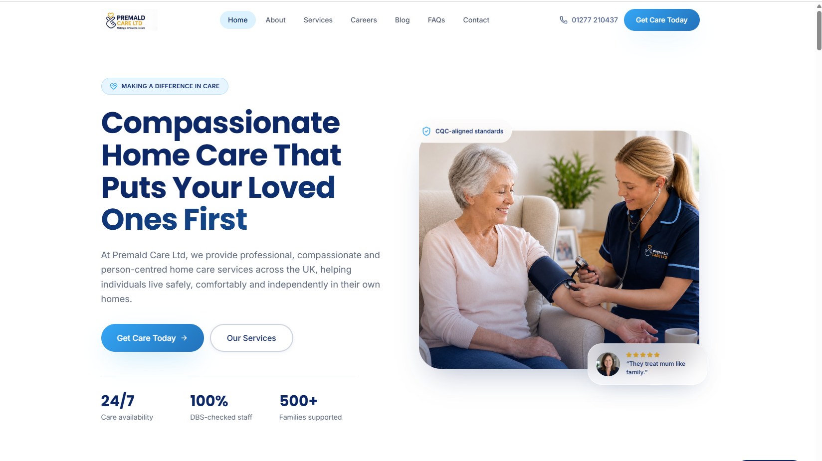 PremaldCare website